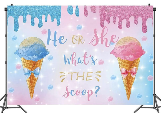 What's "THE" Scoop 5x7 Backdrop