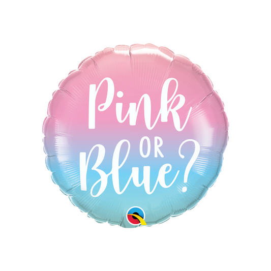 16" Pink Or Blue Gender Reveal Foil Balloon